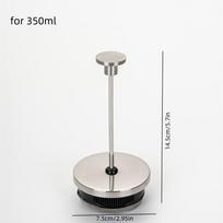 Nerūdijančio plieno stūmoklio strypas ir filtro surinkimo atsarginis rinkinys Nerūdijančio plieno arbatos stūmoklis Prancūziško preso dalys 350ML/600ML/1000ML