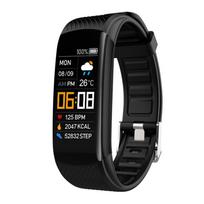 Vandeniui atspari C5S Bluetooth širdies ritmo miego monitorius Fitness Sports Smart apyrankė violetinė