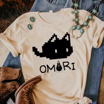 Omori marškinėliai Moteriški Y2K japoniški komiksai marškinėliai Girl Manga Japanese Anime Clothing XS
