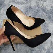 Moteriški mados aukštakulniai 11 cm Seksualūs smailianosiai Aukštakulniai Elegantiški stiletto plonu kulnu Džiazo šokių vakarėlio vestuviniai batai 35 juoda