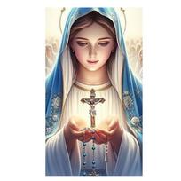 Deimantų tapybos rinkinys Religija Menas Mergelė Marija Deimantų siuvinėjimas Rankų darbo Mozaika Namų dekoravimas Dovanos suaugusiems Round 20x30cm
