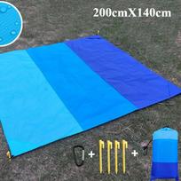 200x210cm Vandeniui atsparus kišeninis paplūdimio kilimėlis Sulankstomas kempingo smėliui atsparus pledas Čiužinys Nešiojamas lengvas kilimėlis Lauko pikniko kilimėlis 200cm x 140cm