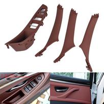 4vnt/komplektas Durų rankenos lango jungiklio skydelis BMW 5 serijos F10 F18 520 523 525 A1879 rudai raudona spalva