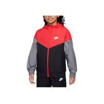 Nike Striukė su gobtuvu ir užtrauktuku Patogi ilgomis rankovėmis Unisex Striukės Raudona Juoda HJ2534-657 M