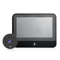 „Smart Home Tuya WiFi Peephole Doorbell S52 Small Camera 1080P“ 4,3 colio PIR judesio aptikimo skaitmeninė durų peržiūros priemonė „One Way Talk“ S52