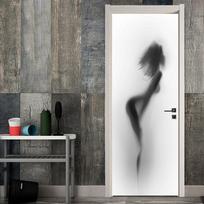 19 stiliaus kraštovaizdžio 3D durų lipdukai Nuimami Vinilos Para Puertas Lipni tapetai Meno freskos durims Biblioteka Šiuolaikinis namų dekoras 77X200cm(cut 2Pcs)