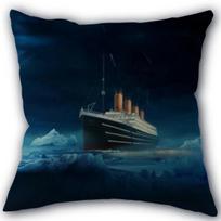 Naujas, pagal užsakymą pagamintas „Titanic TV“ pagalvės užvalkalas, medvilninio audinio, kvadratinio užtrauktuko, 45 x 45 cm, vestuvinės dekoratyvinės pagalvės užvalkalas 30x30cm