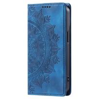 Leather Case For Samsung Galaxy A16 A36 A56 A15 A25 A35 A55 A54 A34 A24 A14 A04S A05S A13 A23 A33 A53 A52 A26 Flip Wallet Cover Samsung A05 mėlyna