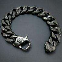 Laisvųjų masonų masonų grandinėlė iš nerūdijančio plieno juodos spalvos vyrams ir moterims 13mm-18cm Length gray