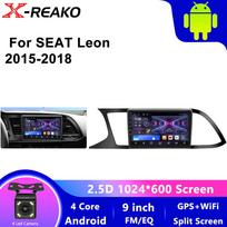 2DIN Android automobilio radijas SEAT Leon 2015-2018 m. Carplay stereo grotuvas Autoradio WIFI GPS navigacija FM/RDS 4 core 1GB+32GB carplay