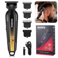 SOLIMPIA Hair Clippers Mans Electric Professional Hair Trimmer Barber Rechargeable Hair Cutter Cordless auksas