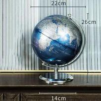 Didelis angliškas besisukantis gaublys su metaliniu stoveliu Namų biuro dekoracija Europos stiliaus lengva prabanga Kūrybiškas amatas Ornamentas CHINA