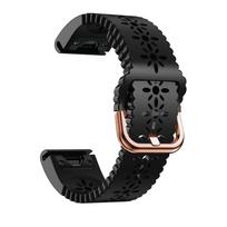 Pakaitinis silikoninis laikrodžio dirželis Garmin Fenix 5S Plus 6S Pro 7S greito atsegimo 20 mm laikrodžio dirželio priedai Easyfit apyrankė For Garmin instinct 2S juoda