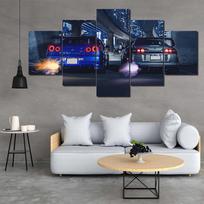 Drobės Sienos Meno Plakatas Tapyba 5 Panelės Supra Transporto Priemonė Automobilio Nuotrauka Spaudinys Svetainės Interjeras Namų Dekoras darbas Be Rėmo 20x35cm*2  20x45cm*2  20x55cm*1 No Frame