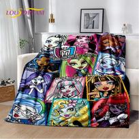 „Cartoon Monster High“ Drakulaura vampyro minkštos antklodės, šiltos apklotos, patogios iškylų ​​lovoms, sofai, namams, miegamajam, vaikams 30x40in