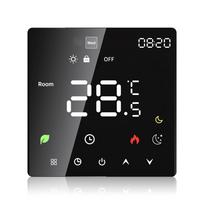 Išmanusis termostatas namų jutikliniam ekranui Programuojamas temperatūros valdymas IP20 Apsauga Automatinis / Rankinis Water Heating juoda