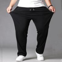 Vyriškos 10XL negabaritinės plius dydis juodos laisvalaikio kelnės sportinės kelnės elastiniu juosmeniu sportiniai bėgikai Baggy kelnės kelnės Vyriški gatvės drabužiai L juoda