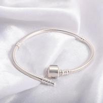 100% Original 925 Sterling Silver Bracelet DIY Pendants Beads Charms 3mm Soft Chain Fashion Accessories 16cm