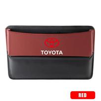 Odinė automobilio sėdynės tarpo organizatorius, plyšio laikymo dėžutės, krepšiai, automobilio prekės Toyota Prado Rav4 Yaris Hilux Prius Avensis Corolla Camry 1pcs