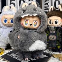 15 17cm Labubu lėlei pliušinis aprangas Drabužiai Didysis Vadovas Dinazauro Sparnai Totoro Kūdikis Ryklys Mielas Drabužis Lėlių namelio priedai No Dolls