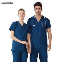 Unisex medvilninis medicininis chalatų rinkinys S