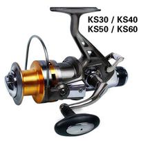 Spiningo karpių žvejybos ritė Dvigubo vilkimo metalo ritės masalo ritės KS Series 10bb 50