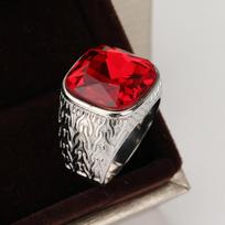 Vyras Moteris Retro nerūdijančio plieno vintažiniai papuošalai Princesė, supjaustyta geltonu kalnų krištoliniu akmeniu, senovinis pasiūlymas dovanų žiedai nuotakos vestuvinė juosta 7