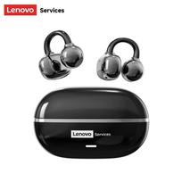 NAUJOS Lenovo RS102 Ausinės su klipsu prie ausies, atviro tipo, belaidės ausinės: Bluetooth 6.0, Panoraminis erdvinis garsas, ENC aiškūs skambučiai, Saugus prigludimas, 24 val. baterija juoda