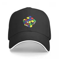 Rubiko kubo iliustracija Beisbolo kepuraitės Snapback Madingos beisbolo kepurės Kvėpuojančios Laisvalaikio Unisex Pritaikoma Polichrominės As shown
