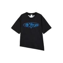 Nike x Off-White marškinėliai (Azijos dydis) Juodi vyriški viršutiniai drabužiai DN1758-010 M