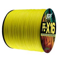 16 sruogų PE pintas žvejybos valas 0,16–0,80 mm 25–200 LB 300M 16x Core Fishing jūrinis valas Žvejybos vandenyne priedai 32lb geltona
