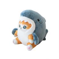 20/33/55CM Mielos rykės katės pliušiniai žaislai Kawaii katės Cosplay ryklio minkštas anime lėlė Spalvota pagalvė vaikams Vaikų dovanos 22cm
