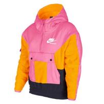 Nike Sportswear Heritage Hoody Švelnus Retro Vaikams Hoodies Levandų University-Gold Obsidian CU8542-684 S