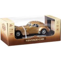 1/28 liejamo lydinio modelis, skirtas Bugatti Type 57SC lydinio automobilio modeliui, metalo modeliavimui, garso ir šviesos modeliavimo trumpam vaizdo įrašui scenos nustatymas 1/28-Size:16*6*5cm auksas
