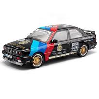 1/24 mastelio BMW M3 Sport EVO lydinio sportinio automobilio modelis Diecasts metalinis lenktyninis automobilis Transporto priemonės modelis Garso ir šviesos simuliacija Vaikų žaislas Dovana juoda