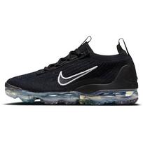 Nike Air VaporMax 2021 Flyknit Juodi taškuoti moteriški sportbačiai Metalinis sidabras Baltas DC4112-002 38.5