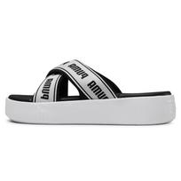 Puma Platforminis Storas Padukas Laisvalaikio Patogus Lengvas Guminis Šlepetės Moteriškos Basutės Juoda Balta 380677-01 35.5