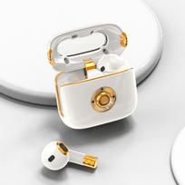 VAORLO Prabangios Bluetooth ausinės HiFi Super Bass CVC 8.0 Triukšmo mažinimas iPhone Xiaomi Huawei IPX7 vandeniui atsparios retro ausinės balta