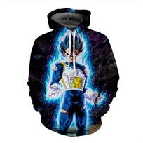 Anime Vegeta Son Goku 3D Spausdinti Megztiniai Megztiniai Vaikai Berniukai Merginos Mada Kasdieniai animaciniai megztiniai Vyriški Negabaritinis megztinis S