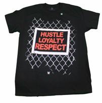 Wwe John Cena Hustle Lojalumas Respect Unisex marškinėliai juodi Wrestler WrestlemaniA S