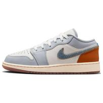 Air Jordan 1 Low SE GS Sashiko Vaikams Sportbačiai Kreminis FANTOMAS Kokoso Pienas FZ5046-041 36 gray