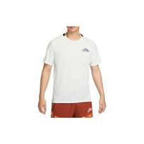 Nike Dri-FIT Trail Solar Chase Kvėpuojantis, prakaitą sugeriantis, greitai džiūstantis bėgimo marškinėlis su raglaninėmis rankovėmis Vyriški viršutiniai drabužiai Summit-White DV9306-121 M white