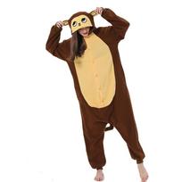 Beždžionės Kigurumi Anime Onesie Animacinė Pižama Suaugusiems Moterims Vakarėliui Miego drabužiai Vienos dalies Kalėdos Helovinas Namų drabužiai Dovana Draugui M