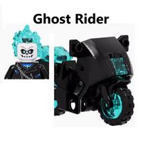 Naujas Moc Ghost Rider su motociklu konstruktorius mini veiksmo figūrėlė žaislai