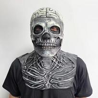 Viso galvos skeletas galvos apdangalas Helovino baisi kaukė galvai Realistiška latekso kaukė Cosplay, siaubo vakarėlio kostiumui, namui su vaiduokliais, rekvizitai