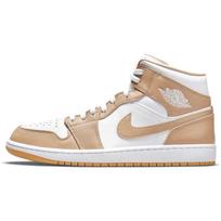 Air Jordan 1 Mid Tan Gum Vyriški sportbačiai Balti 554724-271 40