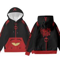 Helluva Boss Cosplay Gobtuviniai Megztiniai Žieminiai Ilgomis Rankovėmis Gobtuviniai Džemperiai Laisvi Atsitiktiniai Unisex Gatvės Stiliaus Hip Hop 3D Spausdinimo Megztinis S