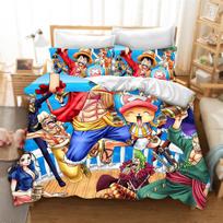 Vienas Anime Antklodės Užvalkalas Rinkinys Antklodė Spausdintas Nika Luffy Gear Animacinis Dvigulė Lova Patalynės Rinkiniai Dovanos 3 dalių Rinkinys Namų Dekoras EU Single 135x200cm