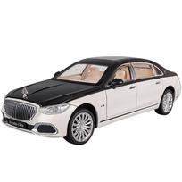 1/24 Benz Maybach S680 Lydinio Automobilis Diecast Metalinis Modelis Garsas ir Šviesa Žaislinis Automobilis Centrinio Valdymo Papuošalai Kolekcionuojami Vaikų Žaislai juoda/balta