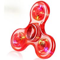 LED Fidget suktukai, Šviečiantys sensoriniai fidget žaislai, Šviečiantis tamsoje žaislas, Žaislai ADHD, nerimo ir streso mažinimui, Velykų mokyklos klasės mainų dovanos 7*7*2cm raudona